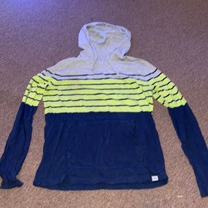 Aeropostale large grey blue and green long sleeve t shirt